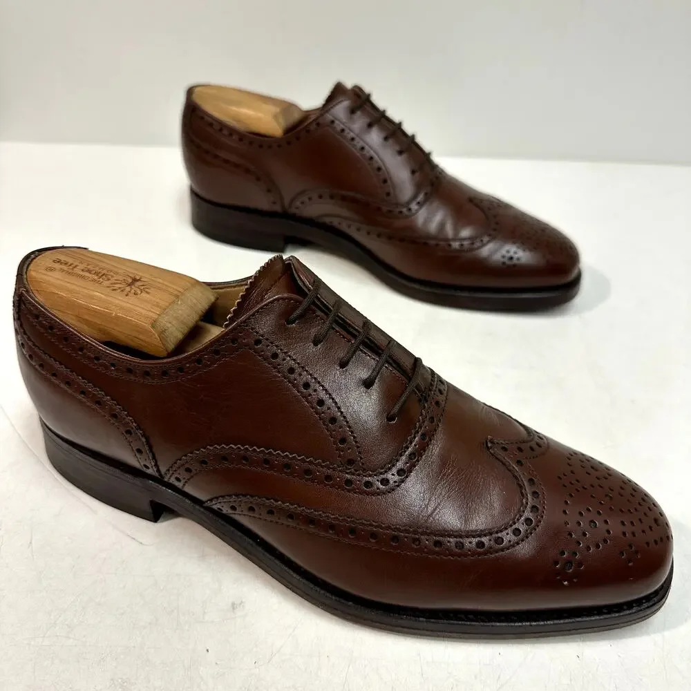 NEW HEELS Alfred Sargent x Polo Ralph Lauren Oxford Bal Wingtip England 8.5 D